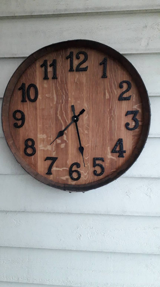 Recycled Wine Barrrel Clock