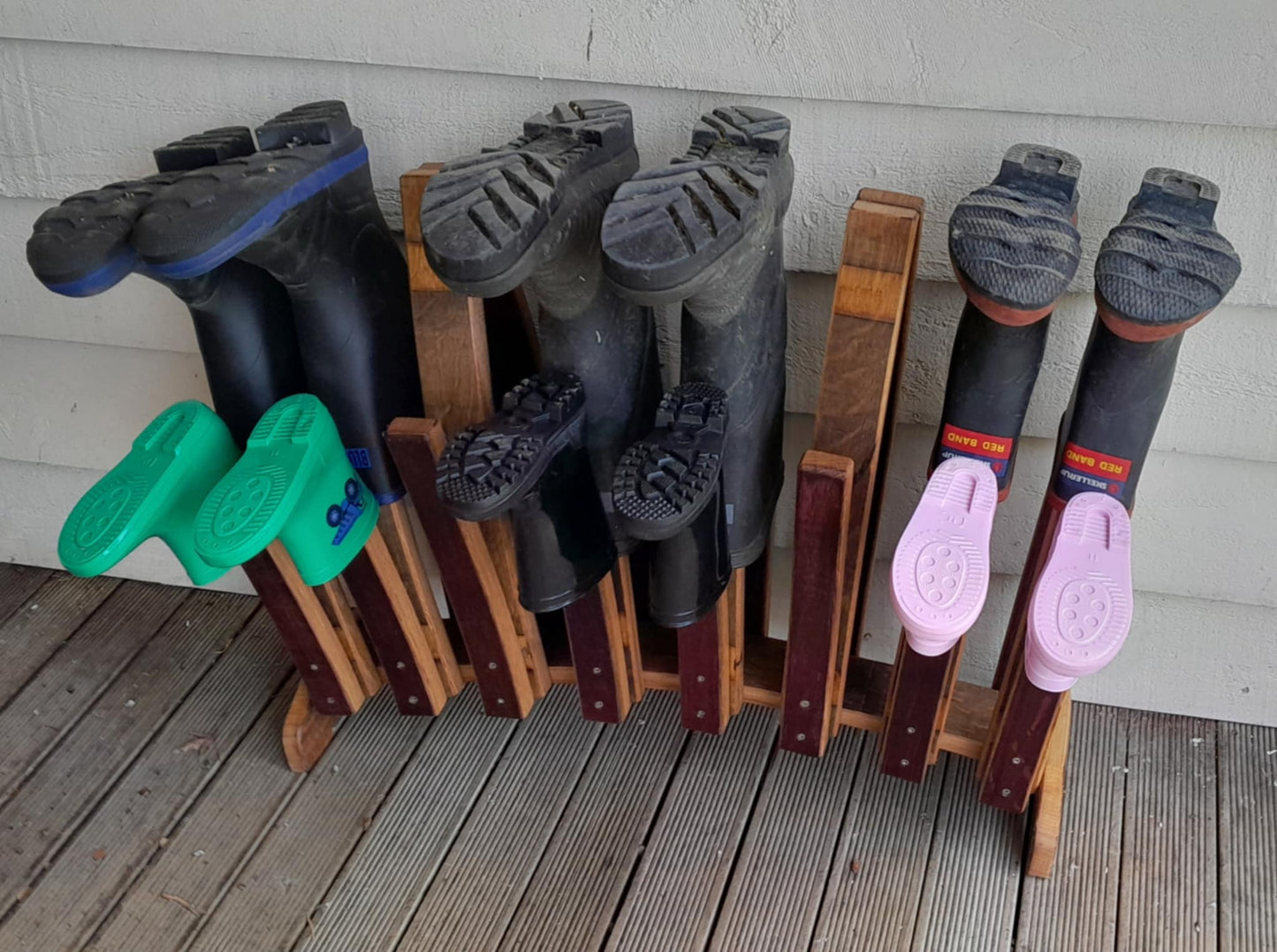 Adult and Kids Gumboot Rack